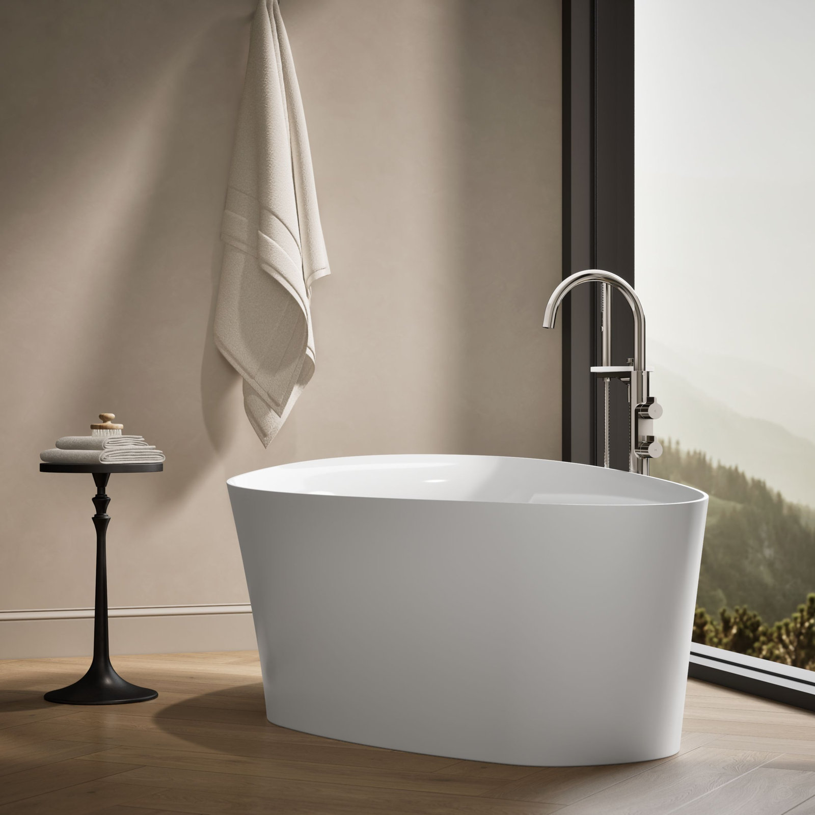 Veil 65" Freestanding Soaking Bathtub