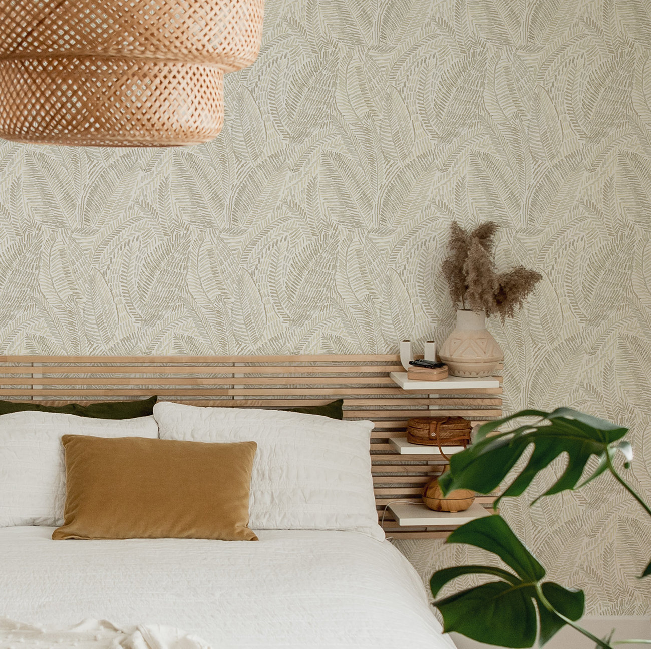 Eline Wallpaper Roll, Beige
