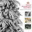 Arbre de Noël mince enneigé 7 pi avec lumières DEL