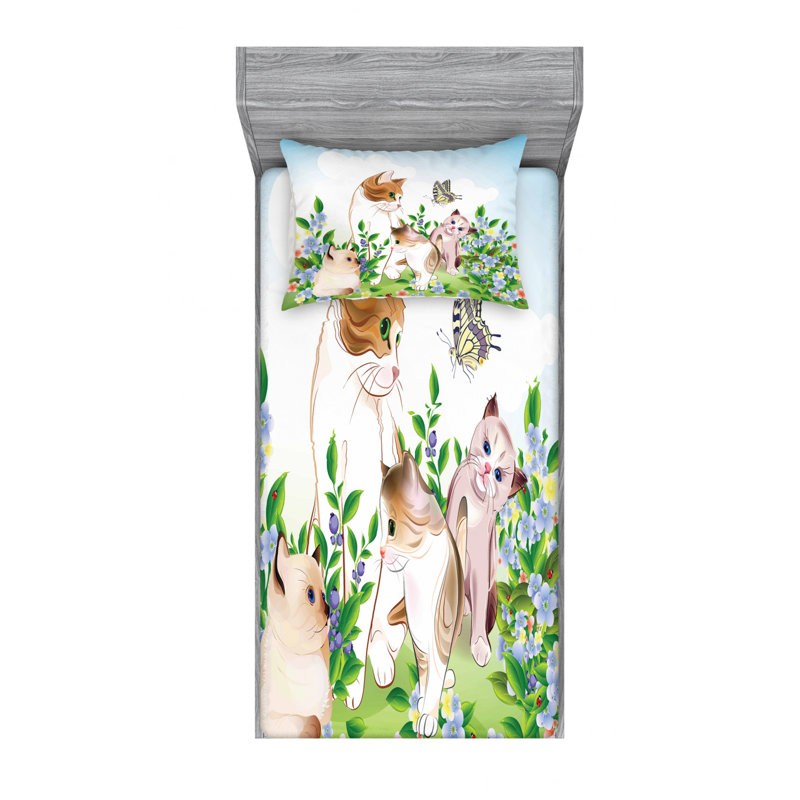 Microfiber Sheet Set, Twin XL Sheet Set with 1 Pillowcase