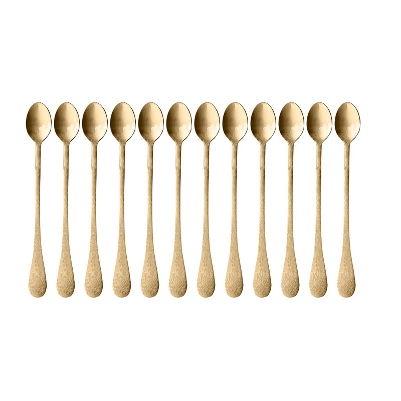 Casablanca Stainless Steel Iced Beverage Spoon, Ice