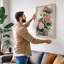 Lotus Flowers in Bloom Japandi - Wrapped Canvas-860537756-860537758