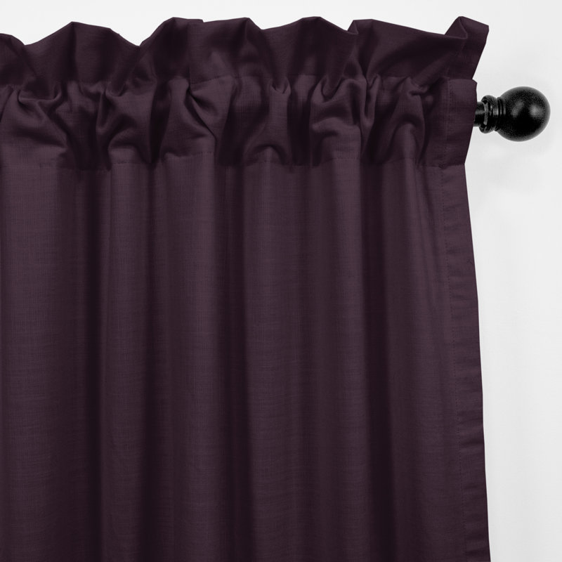 Paire de rideaux Elsie, L 50 po x L 84 po, Aubergine