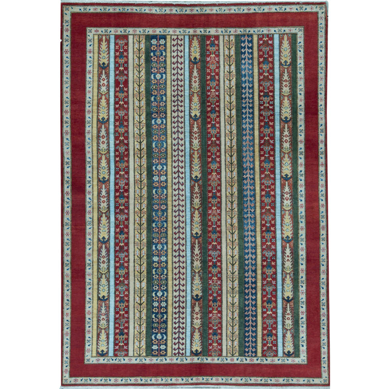 Tapis multicolore de haute qualité noué à la main