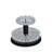 Two Tier Revolving Tester Display 8"H x 11"Dia. - round slot 1" dia