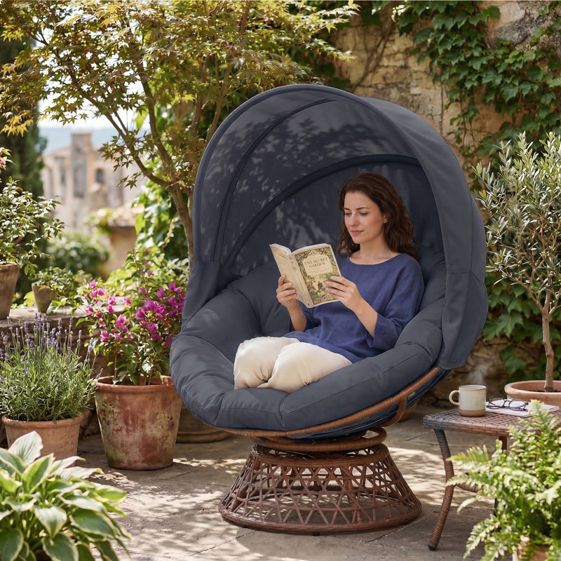 Outdoor Lounge Chair, Grey