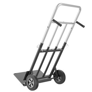 Heavy-Duty Folding Hand Truck, 330lb Load Convertible Dolly Cart with Stair Climbing Wheels & Comfort Grip for Moving, Delivery, Storage Facility