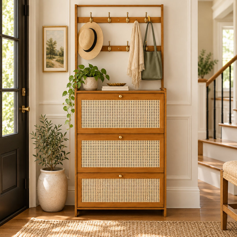 16 Pair Flip Down Shoe Storage