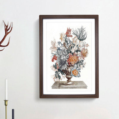 Vase of Flowers by Johan Teyler - Picture Frame Painting Print