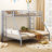 Mattek Twin XL Over Queen Metal Bunk Bed With Ladder And Guardrails-1658238436-1646556581
