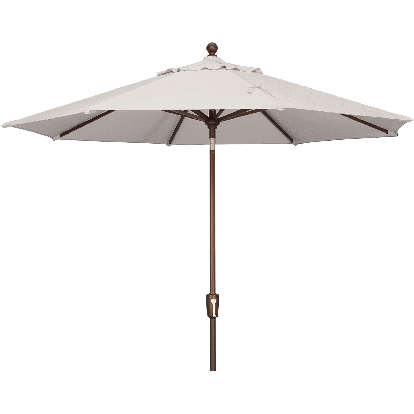 Canela 9' Market Umbrella, Bronze, Canvas Natural Sunbrella® Canvas
