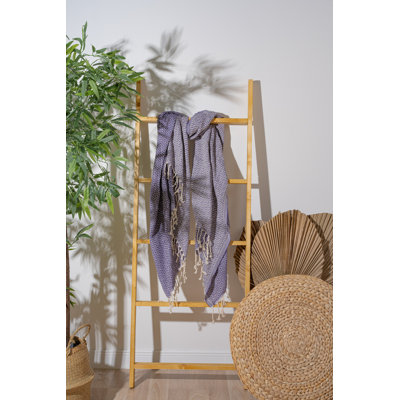 Luxueuse serviette de plage 100% coton Fouta, 39,4 po x 70,9 po | Doux et léger, 7,9 oz / pied carré | Idéal pour la plage, la piscine et le spa | Séchage rapide, entretien facile - lavage délicat à 104 ° F, séchage par culbutage à basse température