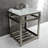 Kingston Brass Quadras 25-Inch Ceramic Console Sink with Stainless Steel Base and Shelf-49617815-49610622