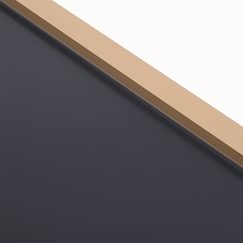 Heulyn Rectangle Metal Frame Over the Door Full Length Mirror, Gold, 147cm x 37cm