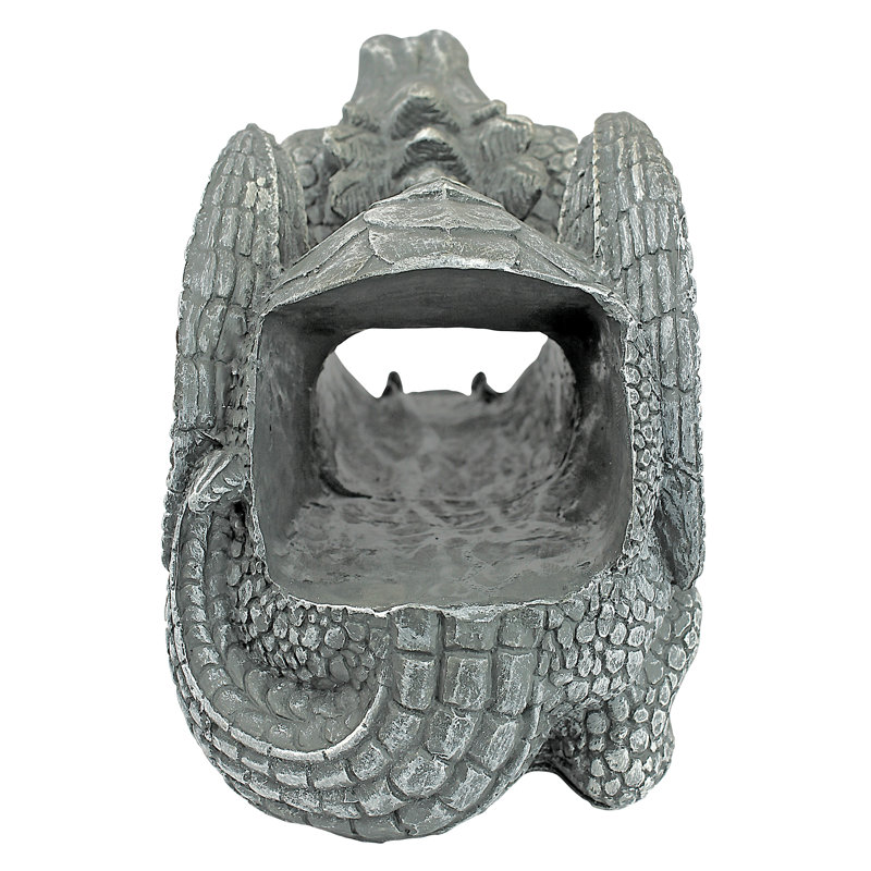 Darian the Dragon Gutter Guardian Downspout Statue