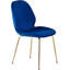 Chaise d'appoint rembourrée et revêtue de velours-736037521