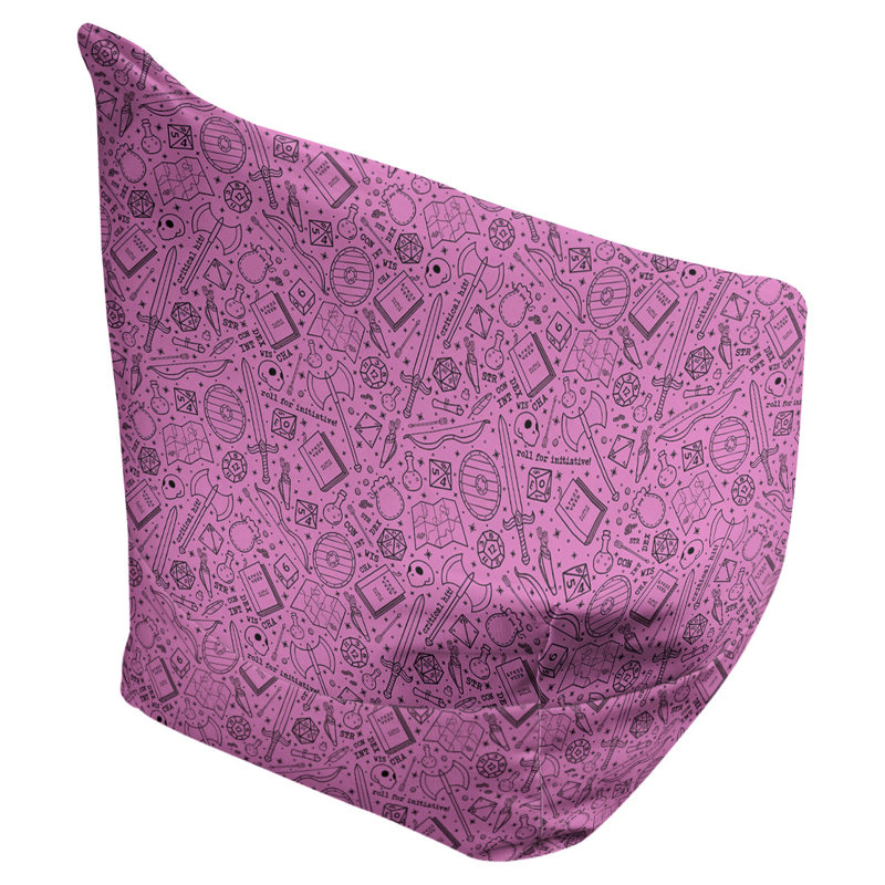 Sac de pois Leffel, H 120 po x L 31 po x P 60 po, Rembourrage poly, Rose / noir