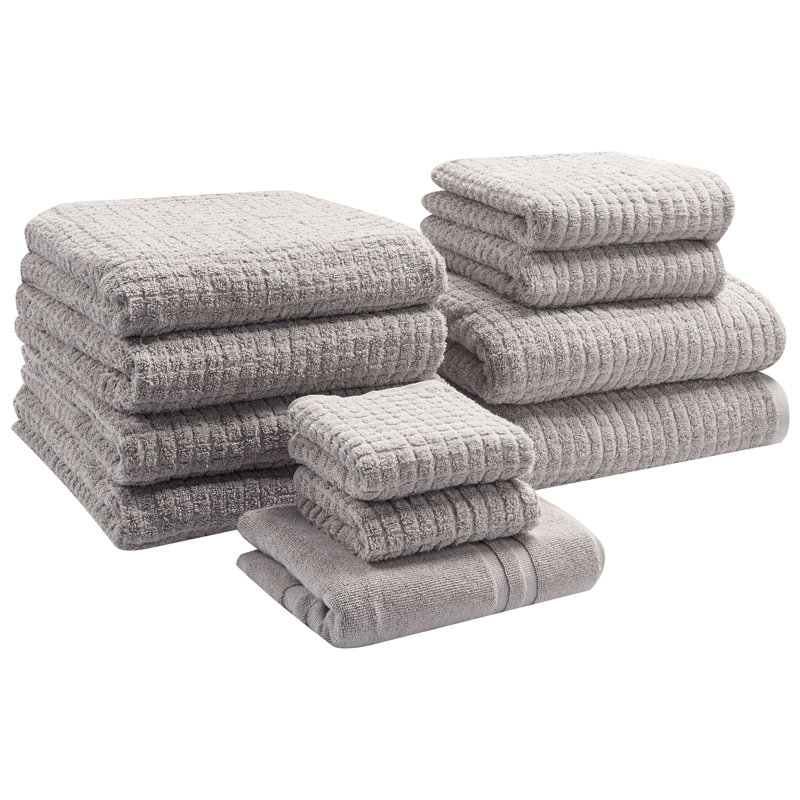 Set of Towels Atai Cotton, 11  Piece Towel Set, Grey