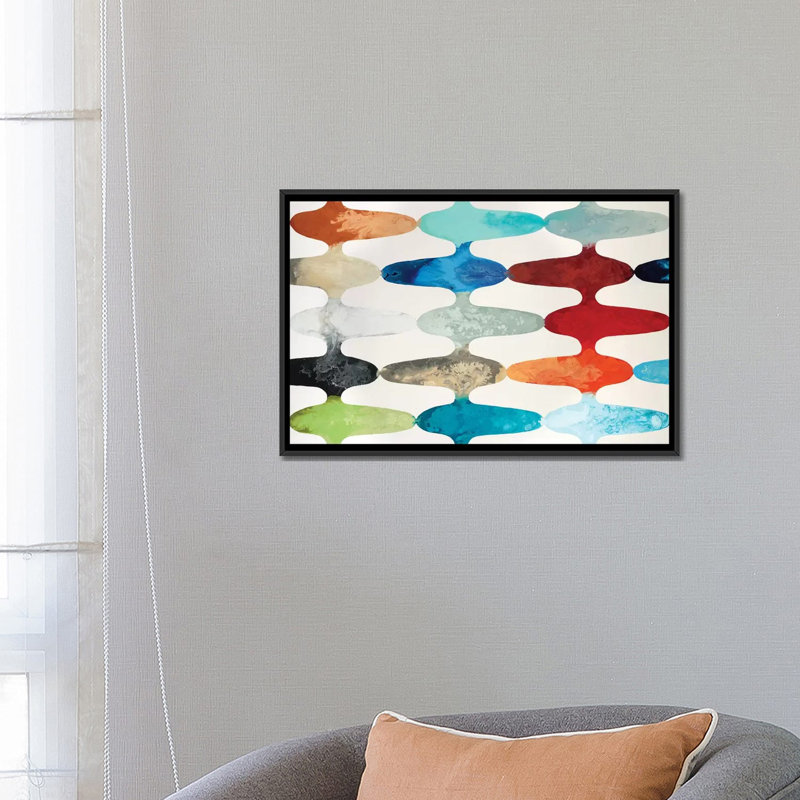 " Ever Flowing " by Randy Hibberd, 40" H x 60" W x 1.5" D, Black Framed Canvas, No Mat