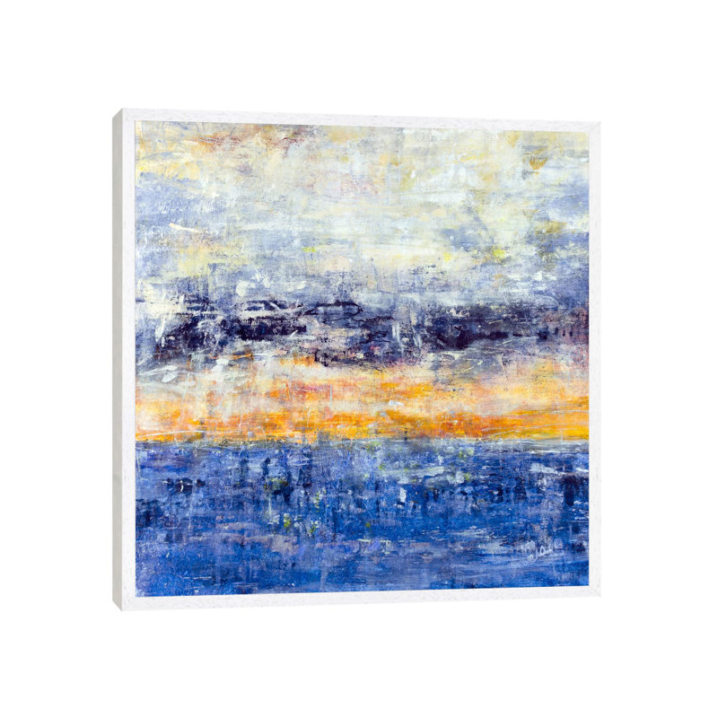 Seatime 1 Piece Painting on Canvas, 66.04 cm H x 66.04 cm W, White Framed Canvas