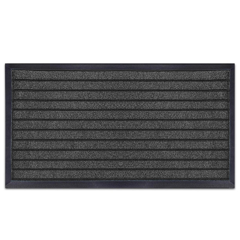 Heavy Duty Dirt Trapper Door Mat & Hallway Runner – Non-Slip Indoor Outdoor Washable Rubber Backed Entrance Mat