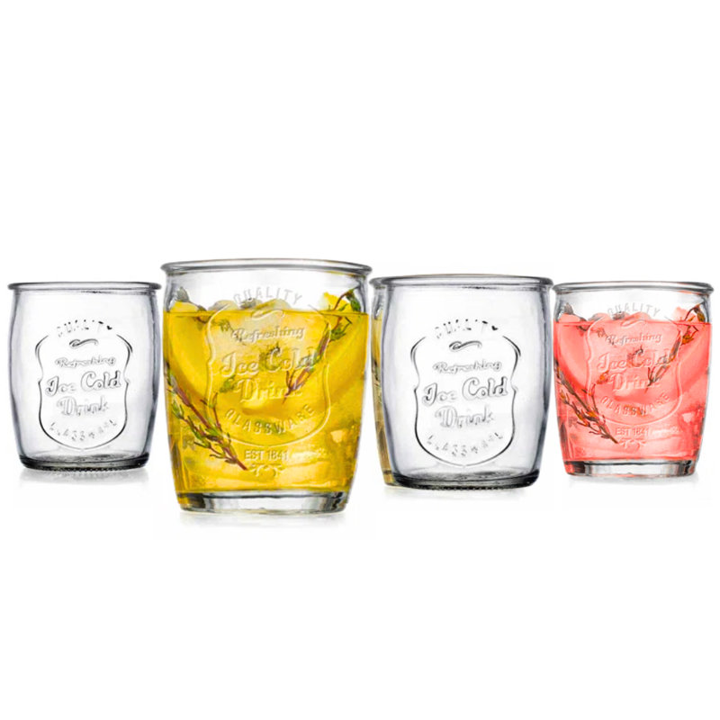 Retroware 13oz. Drinking Glass Set