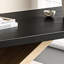 Bureau en bois massif avec pieds croisés noir-1726574524