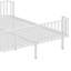 Structure de lit de jour basse en métal, lit d'angle en métal robuste avec garde-corps clôturés, lit plateforme à profil bas-131100497-131100495