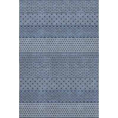 Premium Machine Washable Prisco Navy Rug