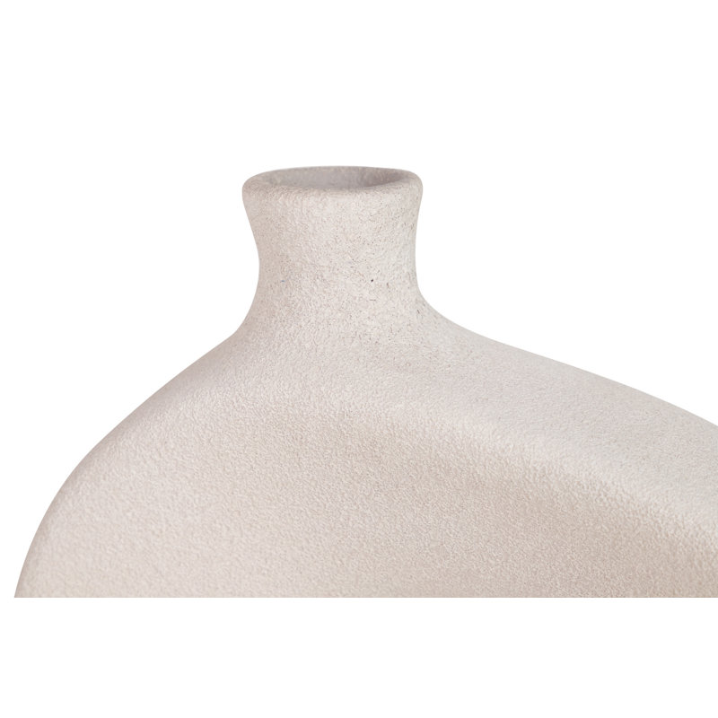 Ceramic / Porcelain Table Vase, 30cm H x 30cm W x 11cm D, Grey