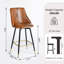 Culloden 26" 360° Swivel Upholstery PU Leather Counter Height Bar Stools for Kitchen Bar-27165081
