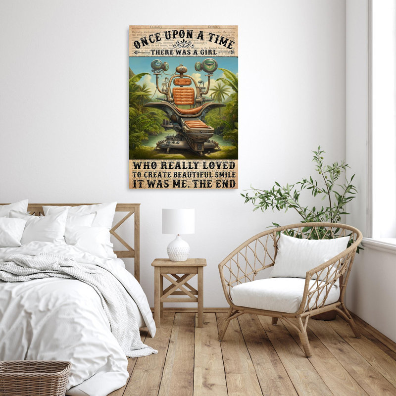 «Dentist To Creat Beautiful Smile», reproduction d'art graphique sur toile tendue, H 20 po x l 16 po x P 1,25 po