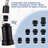 3-Modes Kitchen Faucet Spray Head Replacement Stainless Steel with 9 Adapters-117042677