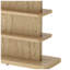 Console 63 pouces vintage avec rangement à 2 niveaux, banc d'entrée en bois naturel