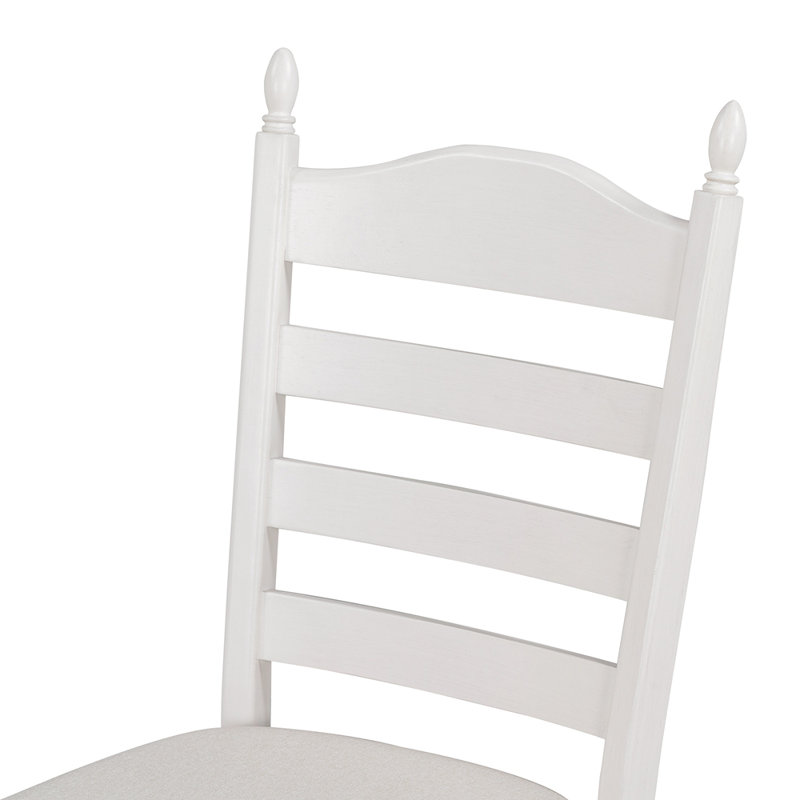 Ensemble de table de salle à manger 5 pièces Retro, Blanc antique, Blanc antique