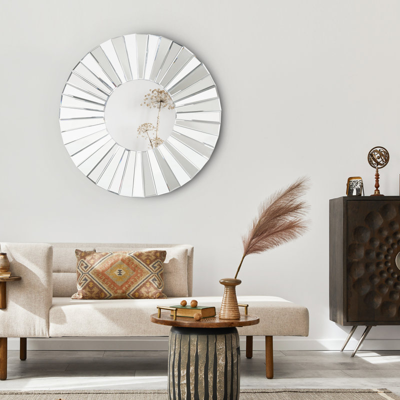 Adenike Glass Flat Wall Mirror