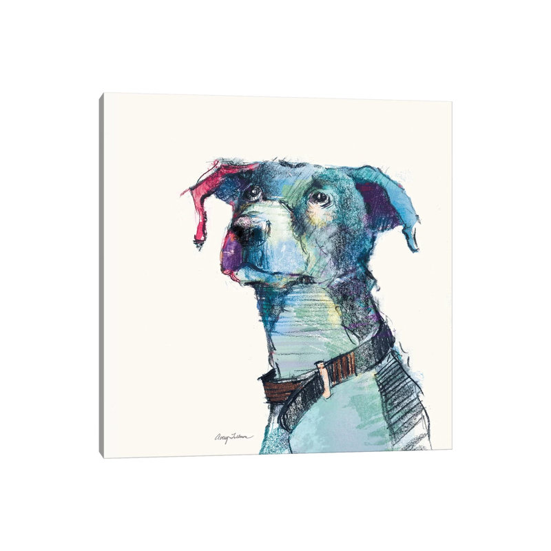 Puck Watercolor Pastel by Avery Tillmon - Wrapped Canvas Print, 45.72 cm H x 45.72 cm W