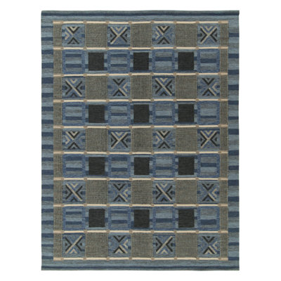Scandinavian Wool Geometric Area Rug