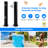 Solar Powered Temperature Controlled Portable ABS, PVC Free Standing Outdoor Shower with Detachable Shower Head and Footwash Spout
