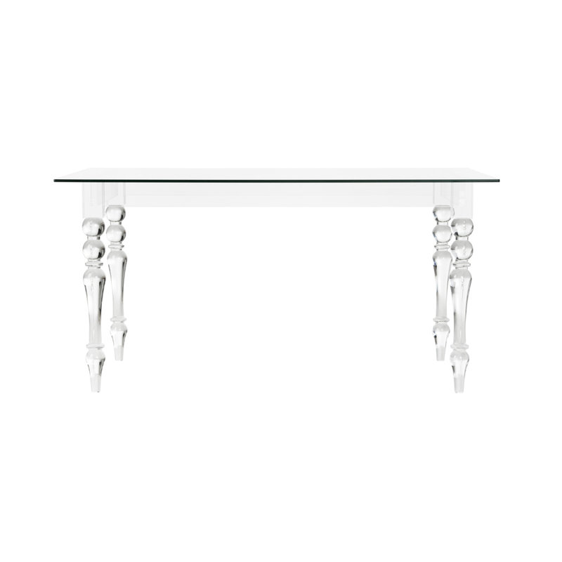 Violet Glass Dining Table