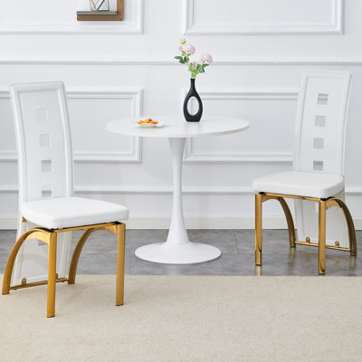 Airi Modern Minimalist Ergonomic Design Dining Chairs with Durable Metal Frame