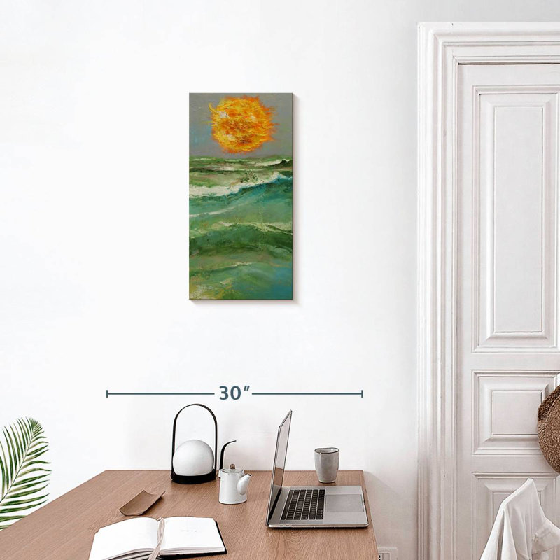 Soleil ardent, H 24 po x l 12 po