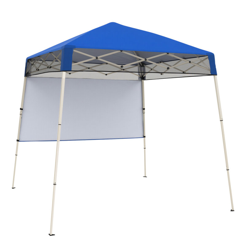 Auvent d'extérieur escamotable de 7 pi x 7 pi, conception pliante à verrouillage rapide à 1 pression, auvent résistant à la décoloration UV50 +, convient aux événements sportifs, pique-nique, camping