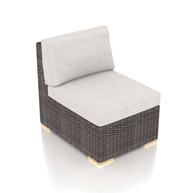 Chaise de terrasse avec coussins Sunbrella Marfik, Argent coulé Sunbrella®