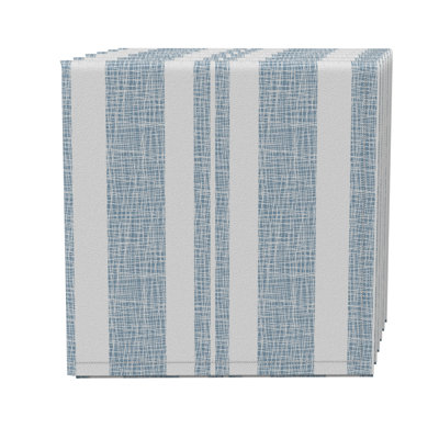 Cotton Twill Striped Square Napkin