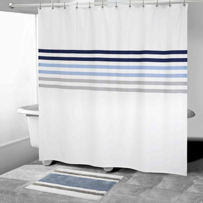 Izod Augusta Stripe Striped Shower Curtain