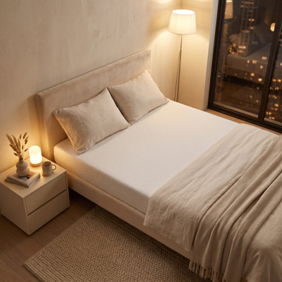 Matelas en mousse à mémoire de forme mi-ferme 6 pouces avec design respirant pour soulager la pression et un sommeil frais