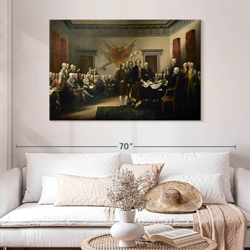Lelar Declaration Of Independence, 32" H x 48" W