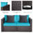 Millee 59'' Wide Wicker Loveseat with Cushions-50727974