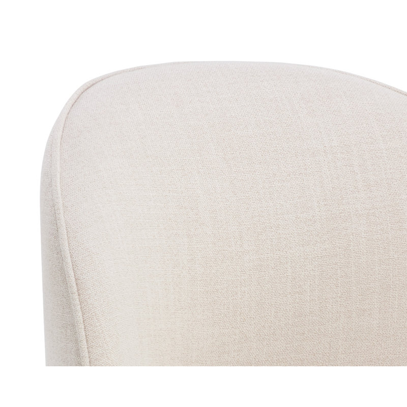 Kevron 20'' H Fabric Upholstered Parsons Chair - Cream, Cream/Cream